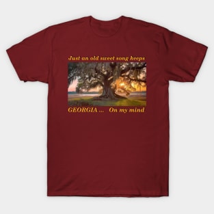 Georgia on my mind - Live Oak tree T-Shirt